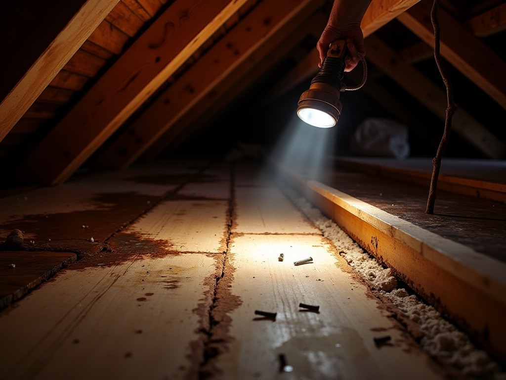 This roof looked fine from the street — hidden rainwater pathways destroyed the decking underneath.